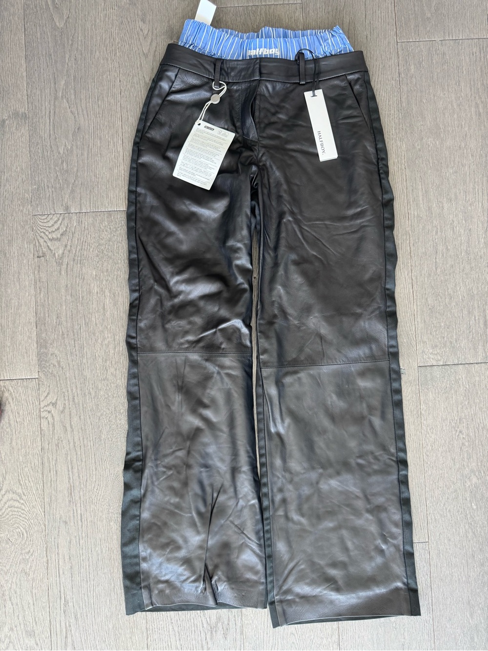 Halfboy Nappa siluro leather trousers
